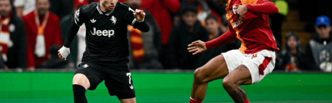 爆冷，尤文图斯2-5惨败加拉塔萨雷，欧冠附加赛首回合濒临出局